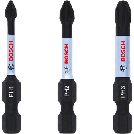 Bosch Accessories 2608522491 Kreuzschlitz-Bit 3teilig Kreuzschlitz Phillips (1/5)