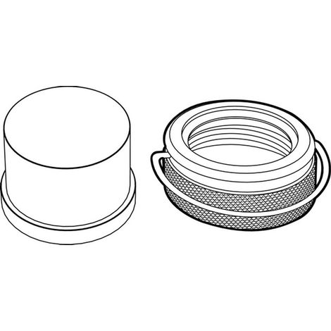 TA Tapa de autoridad, M30 x 1,5 Juego de tapa de plástico/anillo de seguridad, 52164100