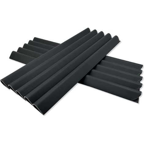 Lot de 30 clips de fixation en PVC pour brise-vue, bandes brise-vue pour panneaux à double fil, rail de serrage pour brise-vue, jardin et clôture – Anthracite (1/5)
