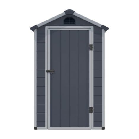 Rowlinson Airevale 4X3 Apex Plastic Shed - Dark Grey