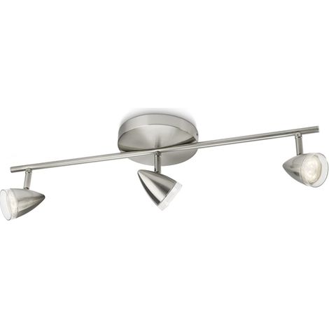 Maple - Barra spot LED nickel 3 luci