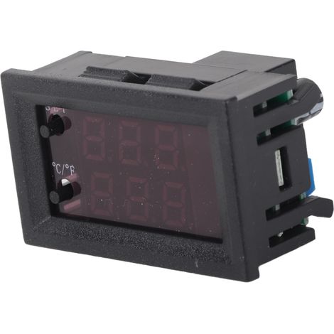 Contrôleur de température à microprocesseur avec affichage numérique et capteur DC12V (1/5)