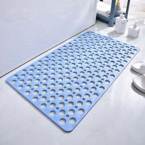[NON UTILIZZATO] Bleu Tapis de Douche antidérapant, Tapis antidérapant Baignoire 40 x 88 cm, antidérapant et antimoisissure, adapté pour la Baignoire