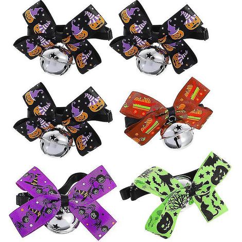 6er-Pack Halloween-Hundehalsbänder für Halloween-Dekorationen