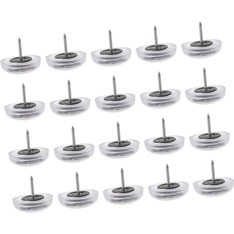 Lot de 20 protège-pieds de chaise ronds, en feutre souple (1/5)