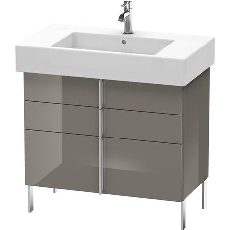 Meuble sous-vasque VERO 446x800x581mm flanelle gris brillant
