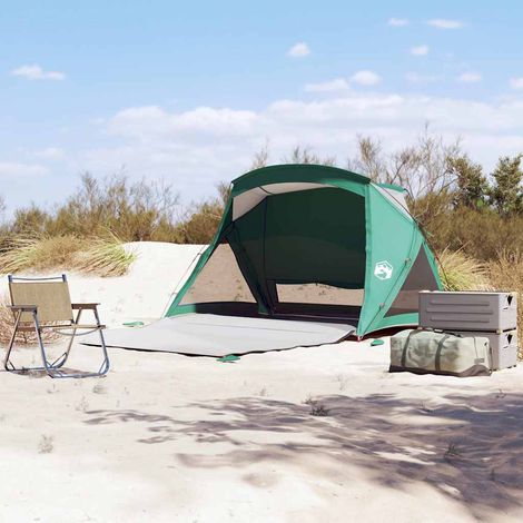 vidaXL Tente de plage 2 personnes vert imperméable (1/5)