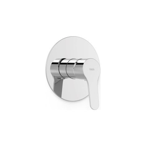 Pièce apparente pour boîtier encastré 1 voie Rapid-box Chrome - TRES 21527810 (1/2)