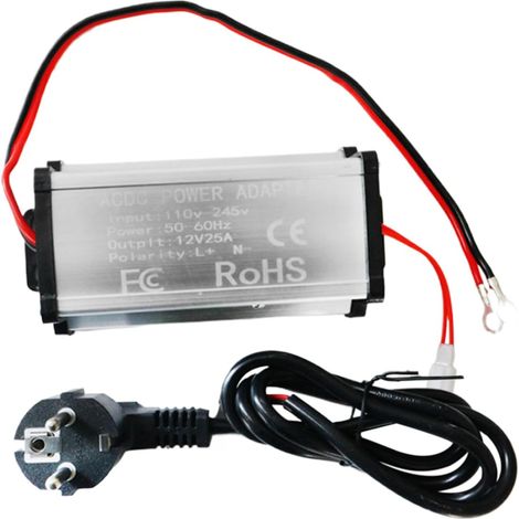 Source d'alimentation pour Chauffage Convertisseur Plug and Play pour appareils ménagers – Source 220 V à 12 V pour Chauffage pour Camping-Car, Camion, Camping, Maison et (1/5)