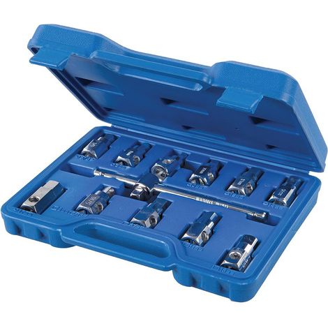 Set universale di chiavi per tappi di scarico in acciaio Silverline 12 pz (1/4)