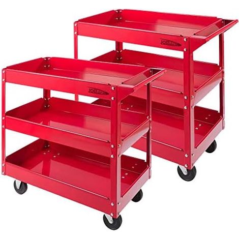 Juego 2 CARROS DE 3 BANDEJAS CON RUEDAS. CARRO DE TALLER PROFESIONAL (1/5)