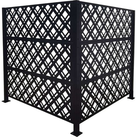 Mülltonnenabdeckung, 120 cm Sichtschutz, modulares Design