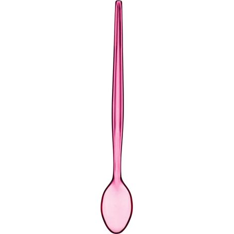 Interiors by Premier Durable Set Of Six Pink Plastic Sundae Spoons, Lightweight Sundae Spoon, Portable Dessert Spoon Set (1/2)