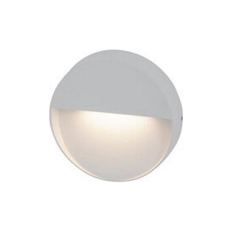 Balise Murale Extérieure LED D15 6W IP65 Blanc Sablé ZAMBELIS - Blanc chaud - 3000K (1/2)