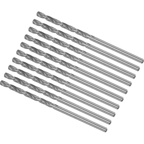 Micro Foret Mèches, 2,35 mm Foret Diamètre 56 mm Total Longueur, 6542 Haute Vitesse Acier Entièrement Terre Torsion Perceuse Mèche-(pour Cuivre Métal Bois), 10-Pièces (1/5)
