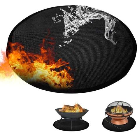 Fire Pit Mat, Fire Pit Mat, Round Fireproof Mat, 3-Layer Fireproof Floor Mat for BBQ Grill, Outdoor Grill, Lawn, Patio, 36" MUMU (1/4)