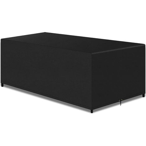 Tischdecke Garten Quadratisch Schwarz 420D Oxford AntiUV 150x90x70cm (1/5)
