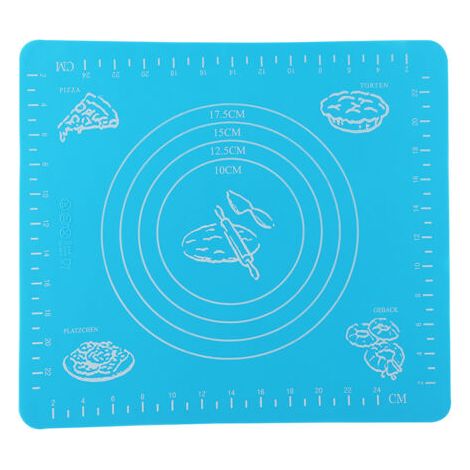 Tapis de Pâtisserie, Tapis de Cuisson en Silicone avec Marquage de Mesure, Tapis de Cuisson Antidérapant en Silicone Antiadhésif de -40 °C à 230 °C pour Rouler la Pâte (1/4)
