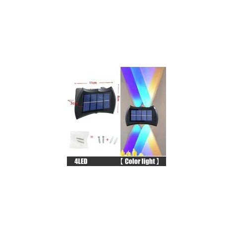 Applique murale solaire extérieure à LED 4 LED multicolores (1/5)