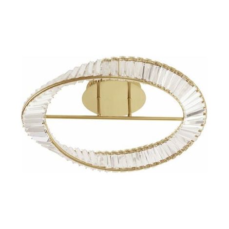 [NEUWERTIG] B-Ware Nova Luce Deckenleuchte Deckenlampe AURELIA LED Gold Neutralweiß dimmbar Ø 60 cm (1/2)