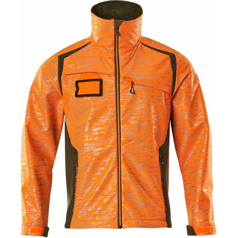 Mascot Softshelljacke mit Reflexeffekte 19202 Gr. 2XL hi-vis orange/moosgrün (1/5)