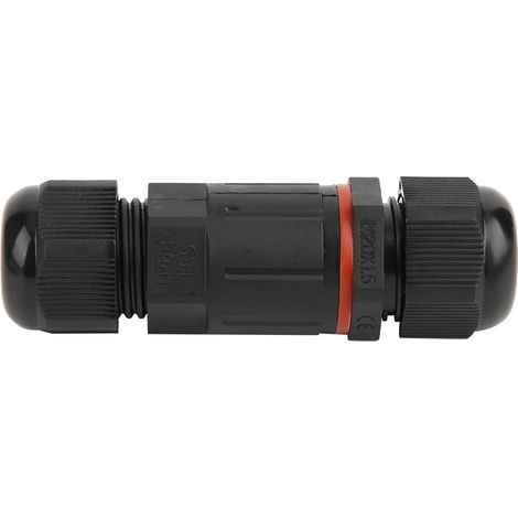 Connecteur de câble étanche IP68 directement à travers la boîte de fil de jonction extérieure à 3 noyaux