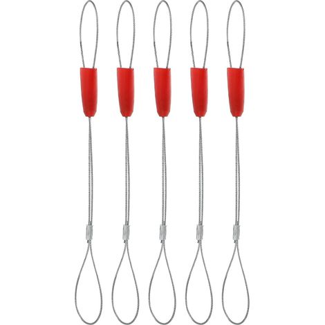 Tire-câbles Électriques en Acier et Plastique, Lot de 5 Pièces, Design Ergonomique pour Tirage de Fils, Outil Professionnel pour Câblage Mural et Plafond (1/5)