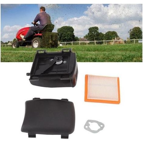 Ensemble de Filtre à Air de Moteur de Tondeuse à Gazon Filtre à Air et Kit de Joint de Base de Couverture Professionnel Haute Précision Ajustement Parfait Exquis pour Le Remplacement pour 14 0 (1/3)