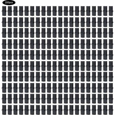 Serre Fixation Clip 200 Pcs Clip de serre PP Serre Film Clip De Fixation Pince Serre Accessoires pour Filet en Plastique Film (1 x 0.4 po)