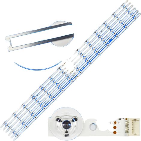 LED-Hintergrundbeleuchtungsstreifen, Länge 1140 mm, 14 LED-Perlen, 3V Spannung pro LED, CE-zertifiziert, kompatibel mit 6916L-1629A (1/5)