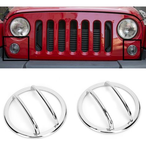 2 enjoliveurs de clignotants de roue, compatibles avec Jeep Wrangler 2007-2017, couleur vive (1/5)