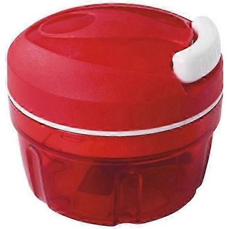 Coupe-oignons Tupperware Chef Turbo-chef rouge compatible avec le hachoir à oignons Speedy Boy D158 (nouveau modèle 2025, bord plat).