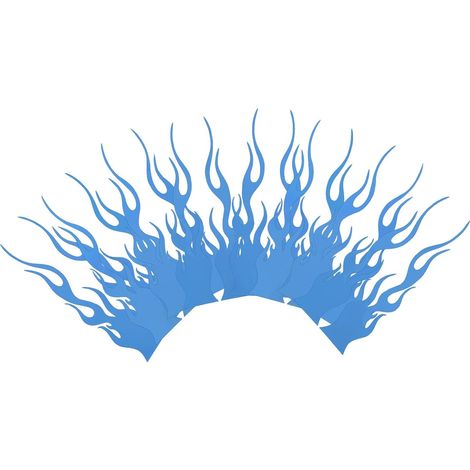 Lot de 16 Autocollants Réfléchissants pour Casque Moto en PVC Bleu, Adhérence Forte et Résistance Toutes Saisons pour Décoration DIY Extérieure (1/5)