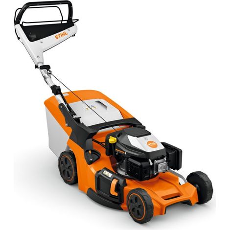 Stihl – Tondeuse à gazon thermique 51 cm – Entraînement à variation continue – Bac de ramassage 55 l – Hauteur de coupe réglable 20-100 mm (1/2)