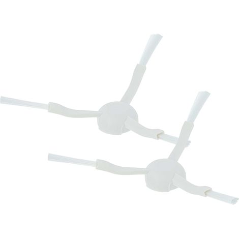 vhbw 2x spazzola laterale compatibile con Dreame D9, F9 robot aspirapolvere - Set spazzole, bianco (1/4)