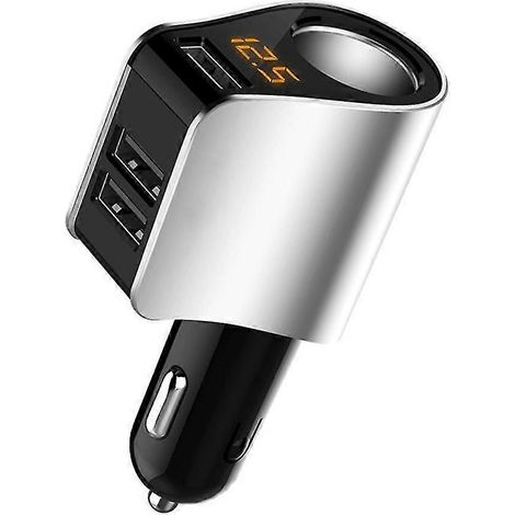 Kfz-Ladegerät-Verlängerungsadapter, Zigarettenanzünder-Adapter, Steckdosenverteiler mit 3 USB-Anschlüssen