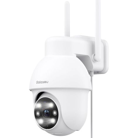 2K Camera Surveillance WiFi Extérieure PTZ Caméra IP 360° Étanche Vision Nocturne en Couleur Audio Bidirectionnel Carte TF Y4 (1/5)