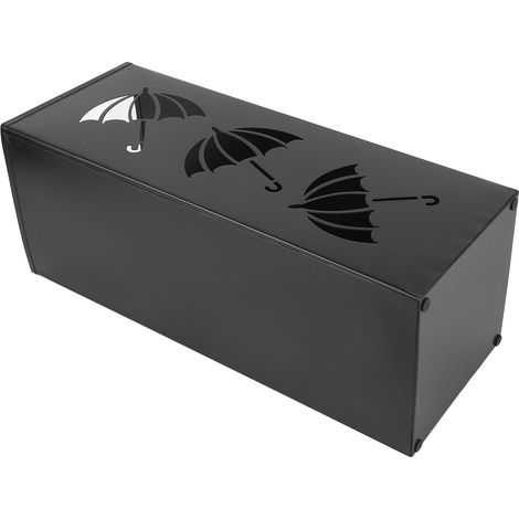 Seau à parapluies créatif en métal, porte-parapluies carré simple pour la maison, seau de rangement pour parapluies résistant à l'humidité pour hall d'entrée (1/5)