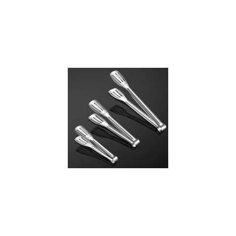Set di pinze per alimenti in acciaio inox (pinze per carne e insalata, pinze per il pane, pinze per barbecue) - un utensile da cucina adatto per viaggi e campeggio, un set di pinze per barbecue - Crez