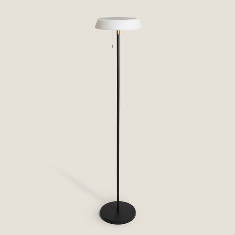 Lámpara de Pie Solar Exterior LED 2.6W Aldana Negro