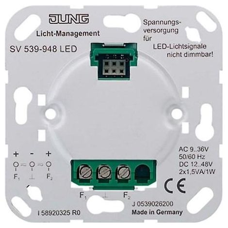 Jung SV 539-948 LED alimentation argent intérieur
