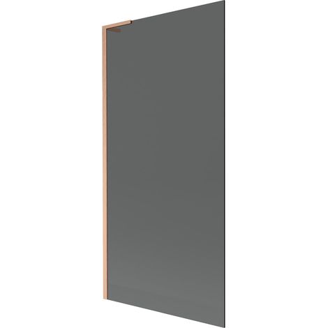 Mexen Next L schermo per vasca da bagno a 1 anta 90 x 150 cm, grafite, rame spazzolato - 895-090-000-03-40-65 (1/5)