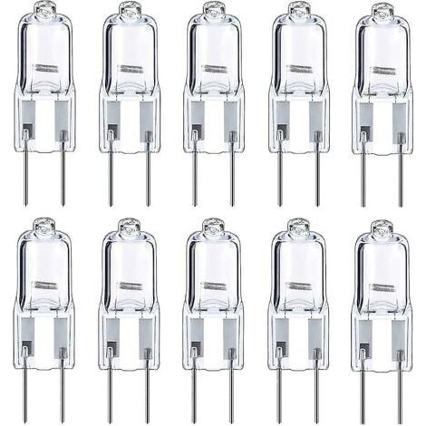 G4 Halogen Bulbs, 12V, 10W, Warm White, Pack of 10 (1/4)