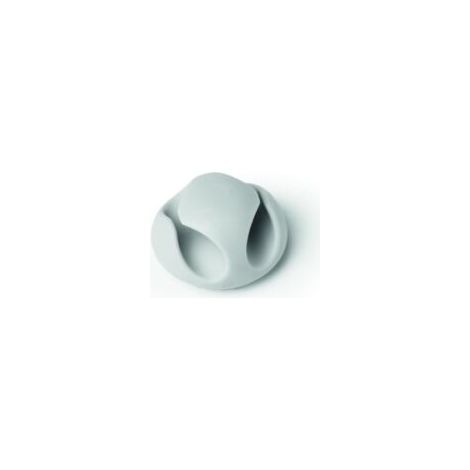 Lot de 6 serre-câbles à double trou – Outil de gestion des câbles (blanc) (1/3)