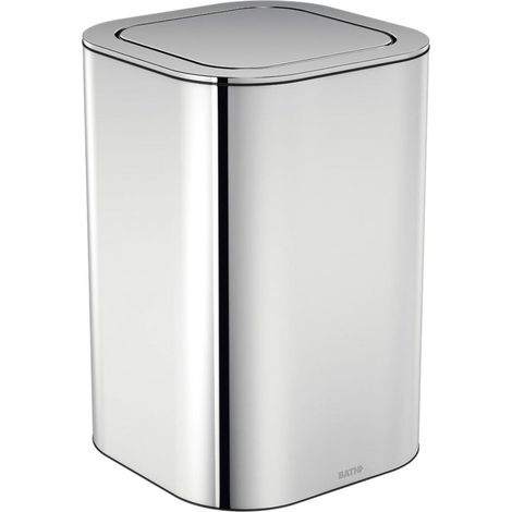 COSMIC Bathroom Bin Glossy Stainless Steel Lineb+ (5L)
