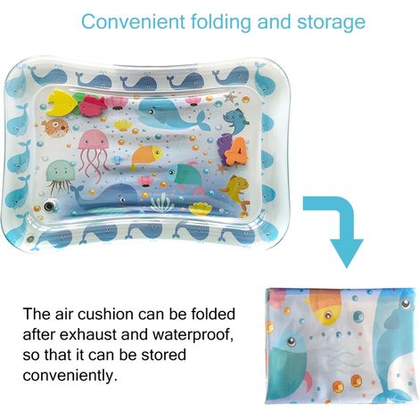 Tapis gonflable de glace pour bébé, coussin d'eau pour bébé, tapis aquatique, tapis de vie marine 5070cm Type H (1/5)