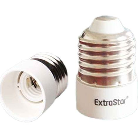 2 Pezzi Portalampade Adattatori Convertitore Lampada Attacco E27 a E14