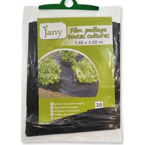 JANY - Film paillage toutes cultures - 1,40 x 5,00 m - 20 microns - Croissance accélérée - Voir photos (1/4)