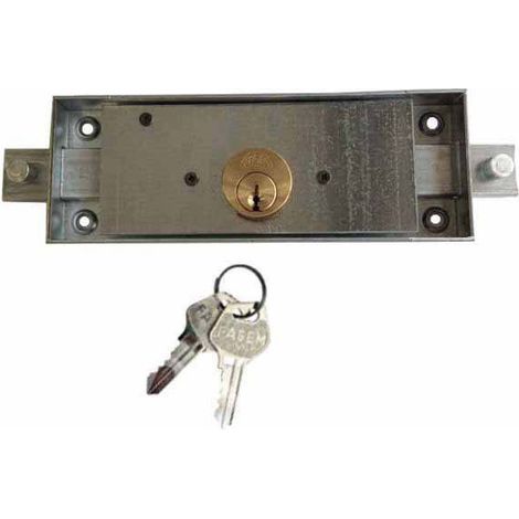 Serrure pour volets roulants 2 points de verrouillage, ouverture droite, 112 fentes