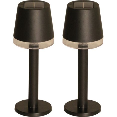 Luxform - Lot de 2 lampes de table solaires - Cala d'Or - LED - Alimentation solaire (1/5)